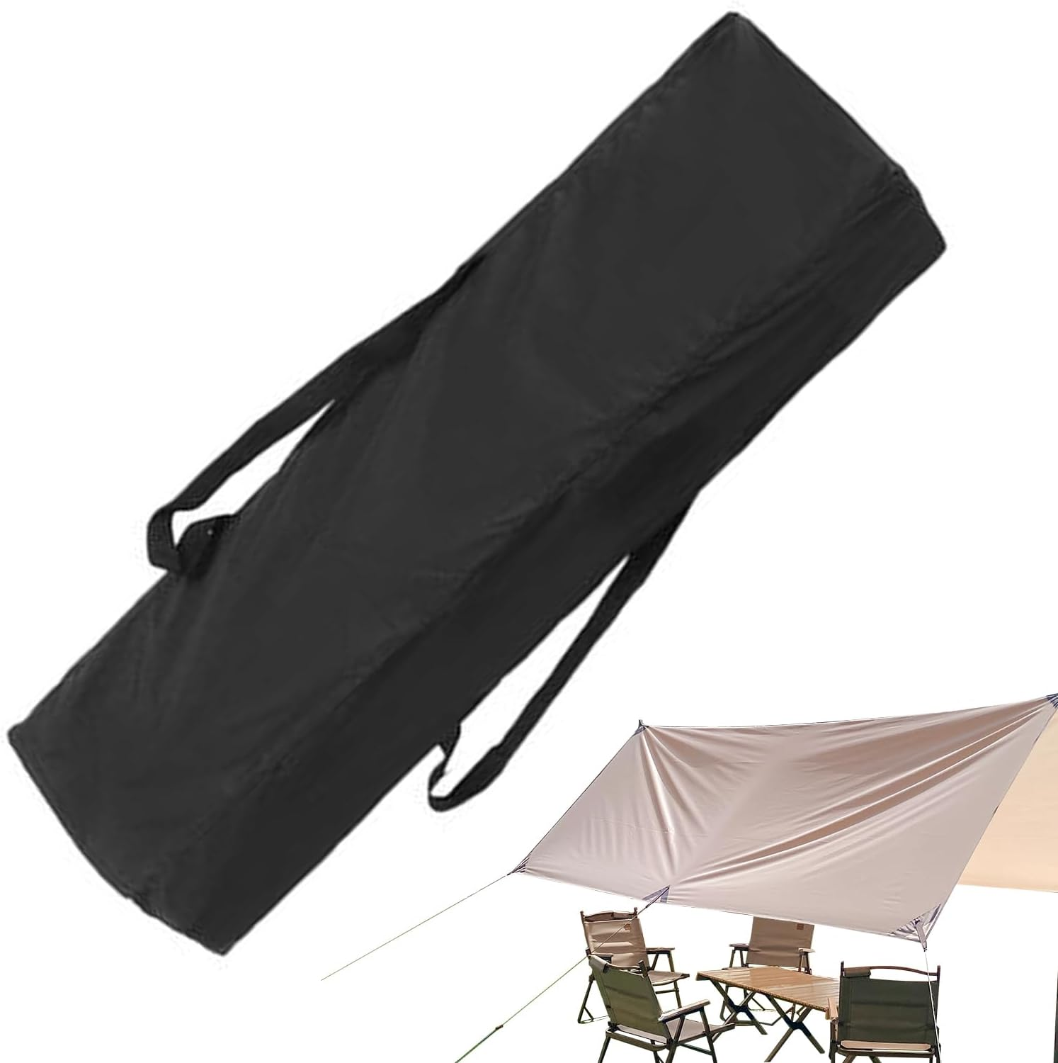 SVCEQZE Tent Bag,Extra Large Duffle Bag - 420D Oxford Cloth Waterproof Tote for Packing Travel Gym Sports College Beach Outdoor Camping - L image number 5