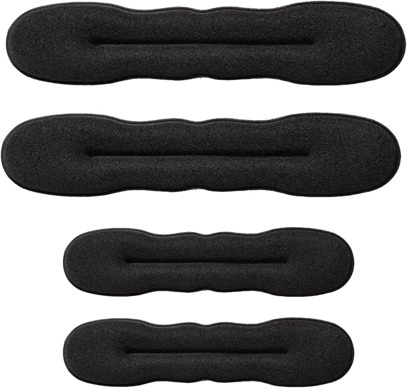 Hair Bun Maker 4Pcs - Magic Sponge Donuts for Perfect Buns | 2 Sizes (8.9In &6.88In ）Hair Updo Toolsfor Wedding/Party/Daily Use | Girls & Women Hair Accessory image number 1