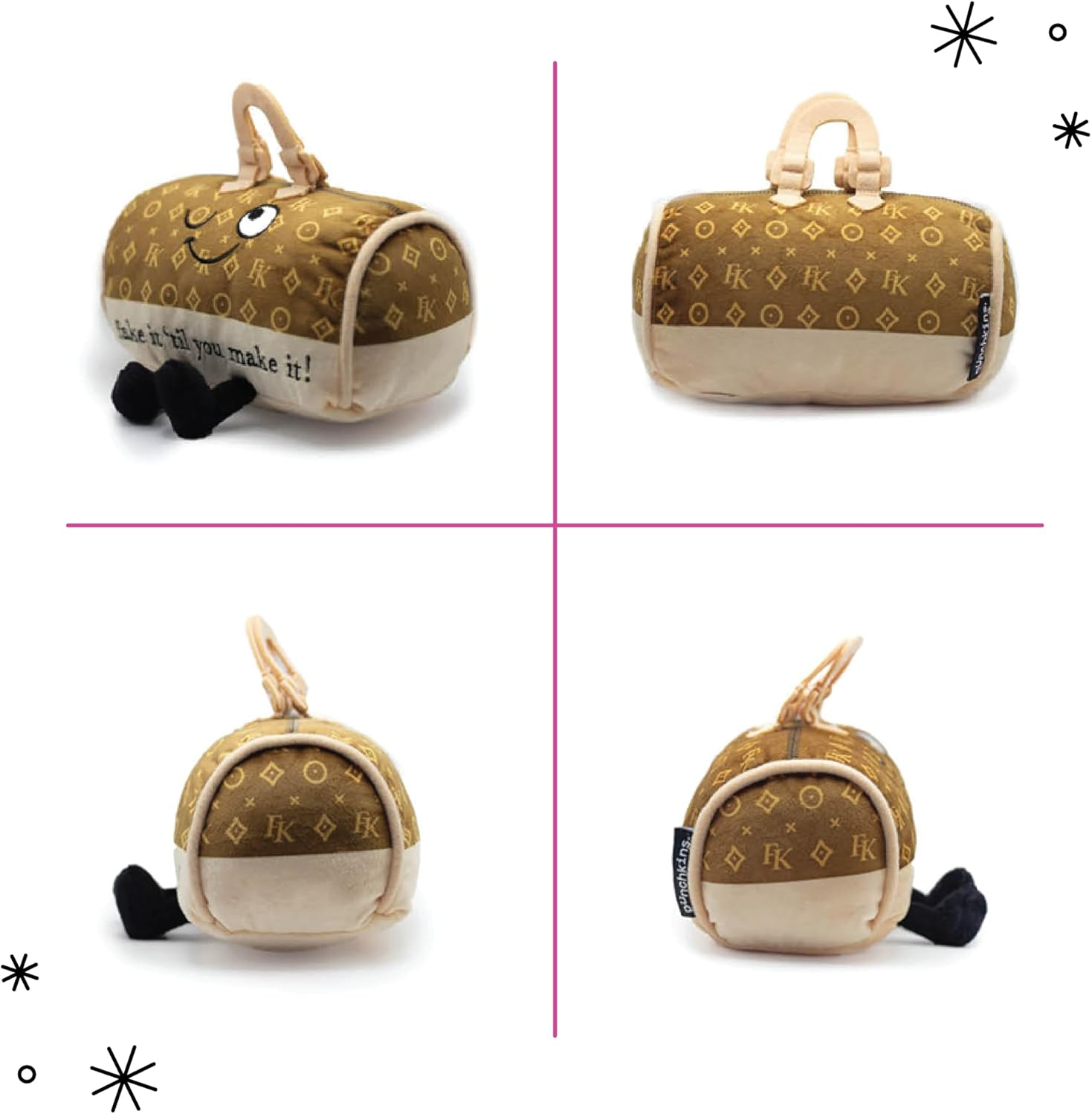 Punchkins "Fake It Till You Make It" Plush Handbag Plush Toy