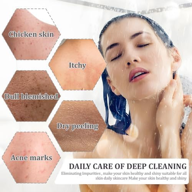 2 PCS African Net Sponge - Authentic Exfoliating Body Scrubber with Stretchable Nylon Mesh, Durable Hygienic Shower Back Scrubber for Men & Women (Black+Blue) image number 2