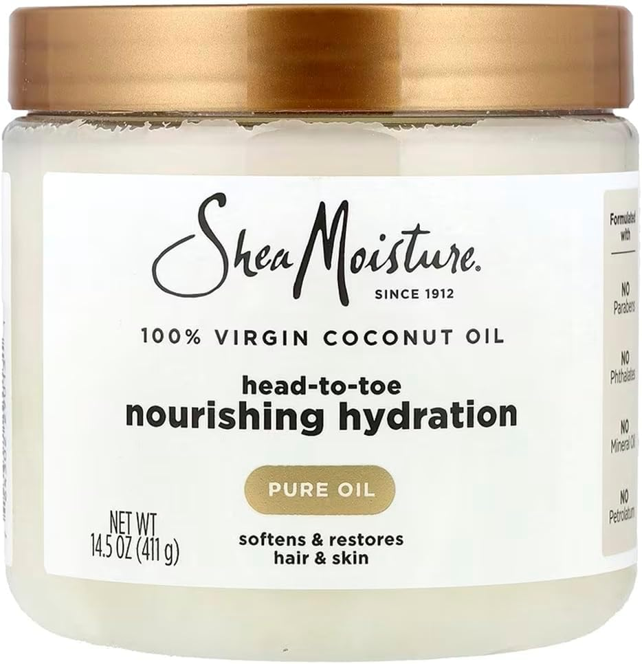 Sheamoisture for Dry Skin Nourishing Hydration 100% Extra Virgin Coconut Oil Soften and Restore Skin and Hair 14.5 Oz image number 5