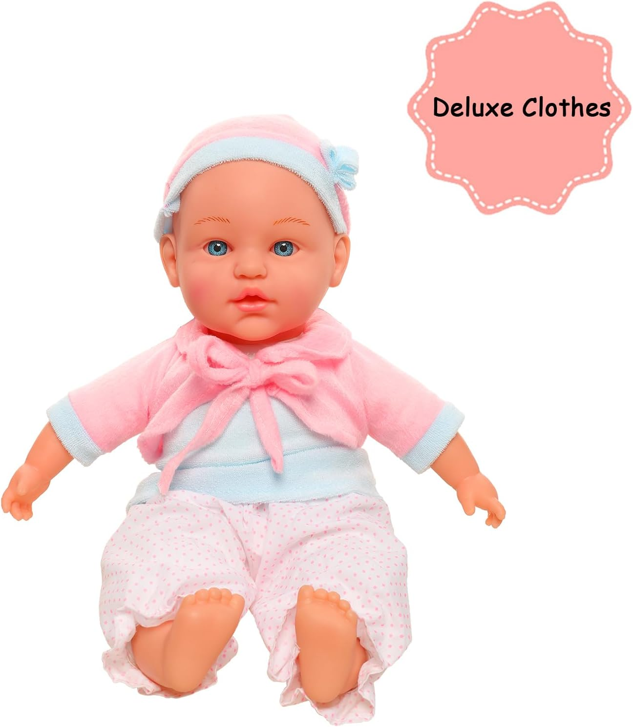 Barwa Baby Doll 15 Inch Soft Body Doll with Cute Doll Clothes, Soft Body, Cute Doll Outfits, 38 Cm Soft Bodied Dolls for Children from 3 Years image number 2