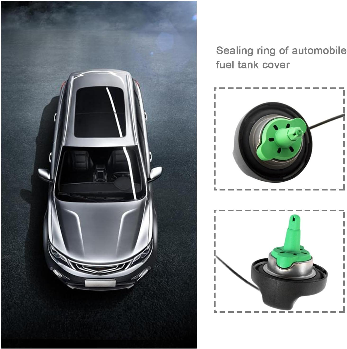 Fuel Cap Seal 16117193384 Compatible with E46 E90 E60 E87 F30 1 2 3 4 5 6 7 Series Fuel Cap Rubber Seal Ring Automotive Replacement Accessories image number 4