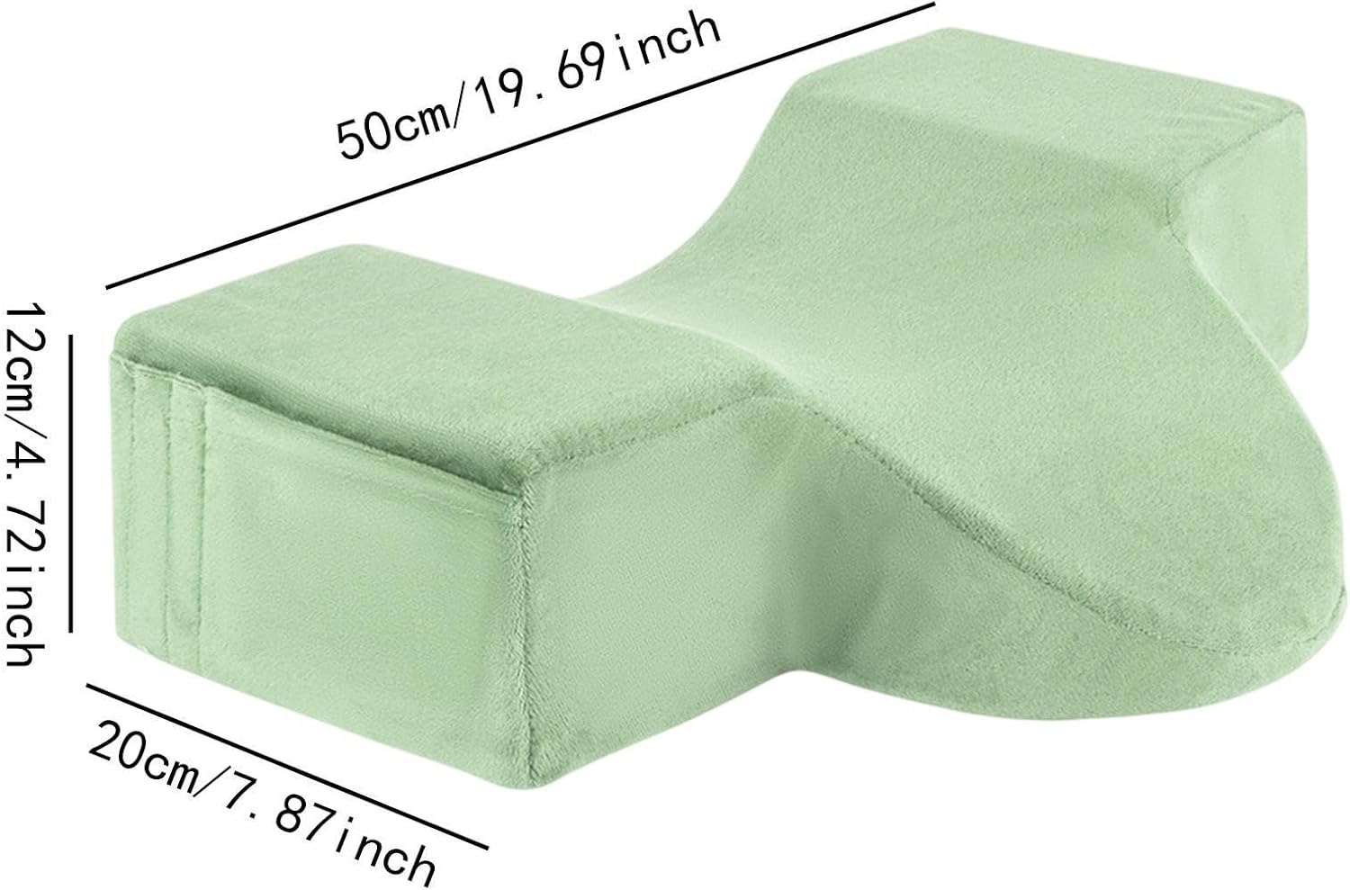 Kokiya U Shape Eyelash Extension Pillow Ergonomic Neck Pillow Makeup Grafting Eyelash Groove Cushion for Eyebrow Trimming Home, Green image number 4