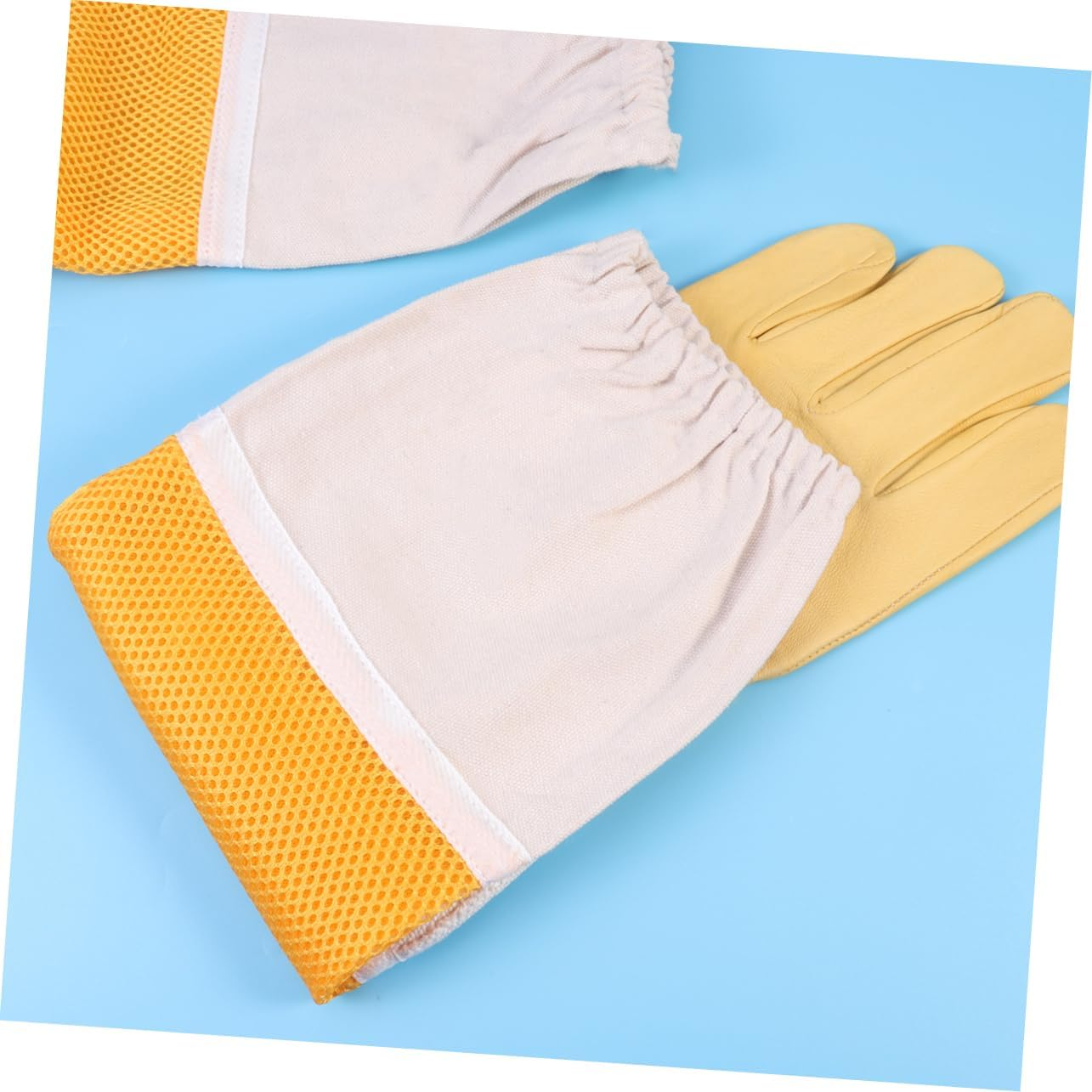 HANABASS 2Pcs Beekeeping Gloves Beekeeper Prevent Gloves Professional Protective Sleeves Apiculture Equipment XL Men Women Unisex Design image number 1