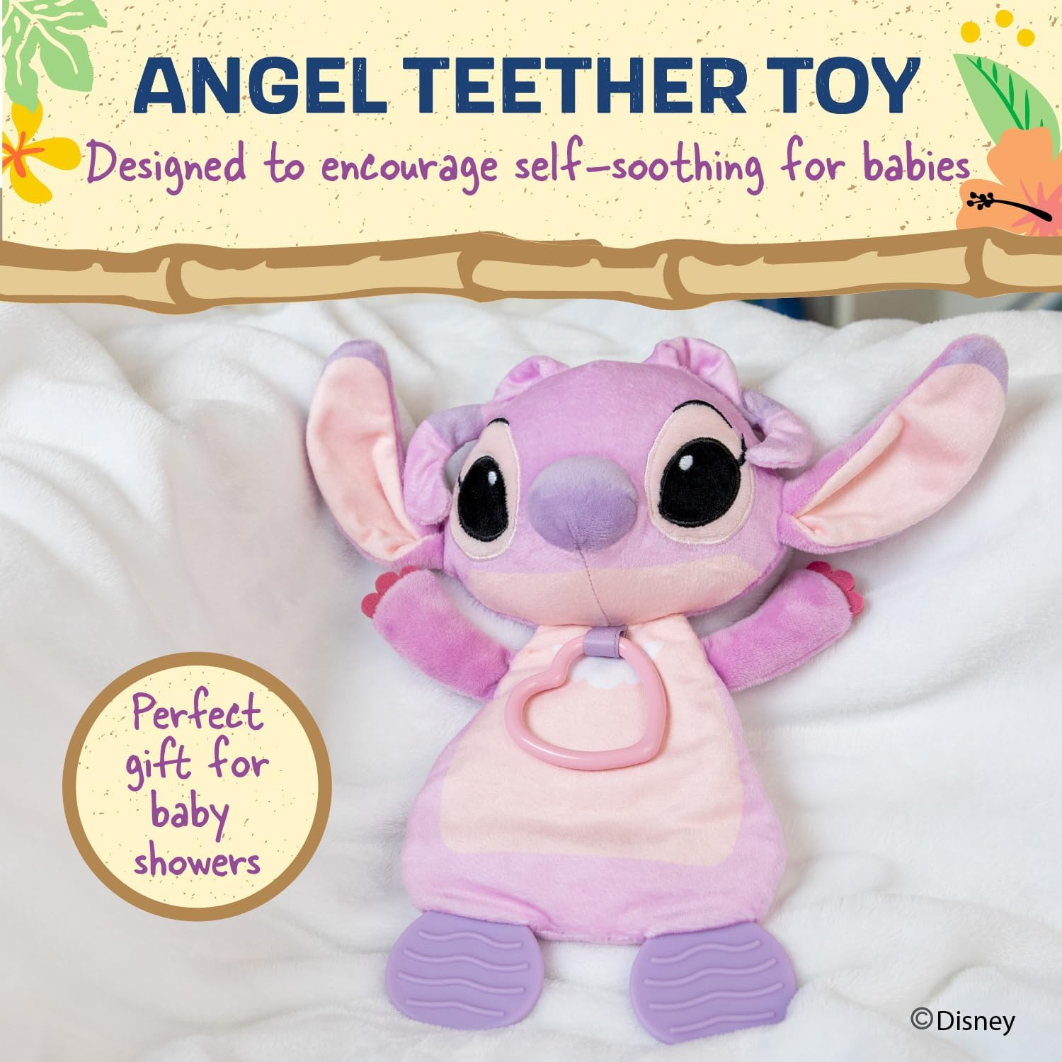 Disney Baby Angel Teether Blanket, 26 Cm image number 4