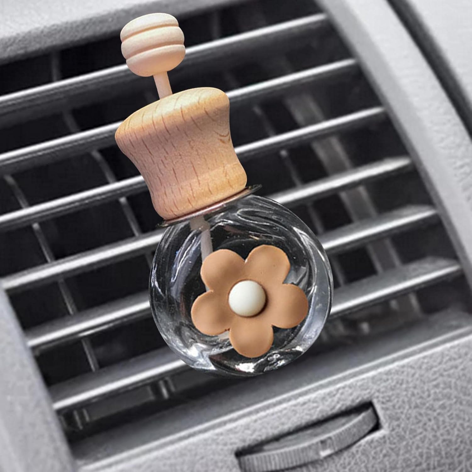 Car Diffuser Empty Bottle - Empty Essential Oil Diffuser Bottle with Cartoon Pattern,Refillable Aromatherapy Vials Clip Diffuser Vent Outlet Ornament Decoration Qincu-Au image number 6