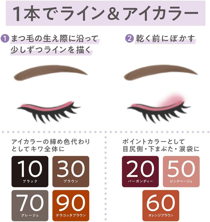 Cezanne Gel Eyeliner 90 Terracotta Brown 0.1G Waterproof image number 6