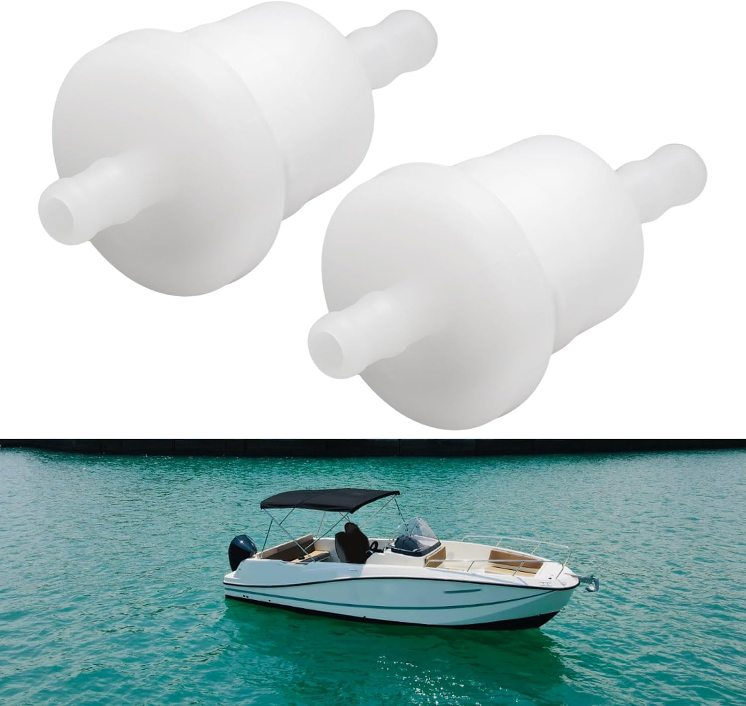 2Pcs Marine Engine Fuel Filter Element 3516248 369-02230-1 Compatible with Mercury Compatible with Tohatsu 4HP 5HP image number 2
