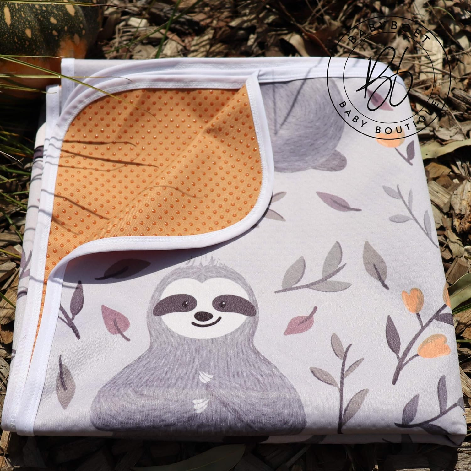 BABYBOET Splat Mat for Baby &ndash; under High Chair Floor Mat Protects Wood, Vinyl and Carpet from Spills &ndash; Waterproof 4 Layer Baby Mat with Anti-Skid Backing Deters Bunching and Sliding (51&rdquo; X 51&rdquo;) - Animals World Map image number 4