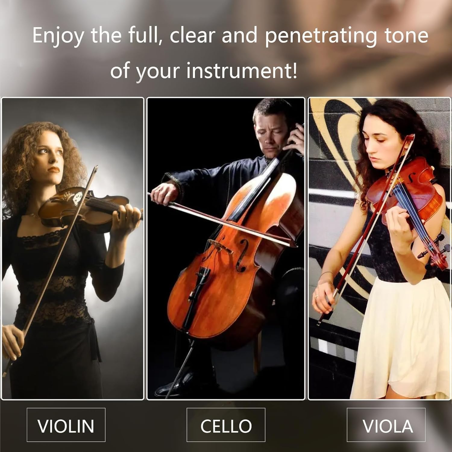 Rosin Natural for Violin Cello Viola Rosin Light Low Dust for Bows String Music Instrument Accessory Yellow with Case (3 Pack Rosin)