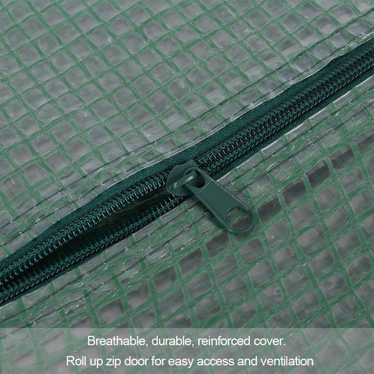 4 Tier Mini Garden Greenhouse with Roll-Up Zipper Door, Waterproof Clear Plastic Cover for Flowers, Plants and Vegetables image number 4