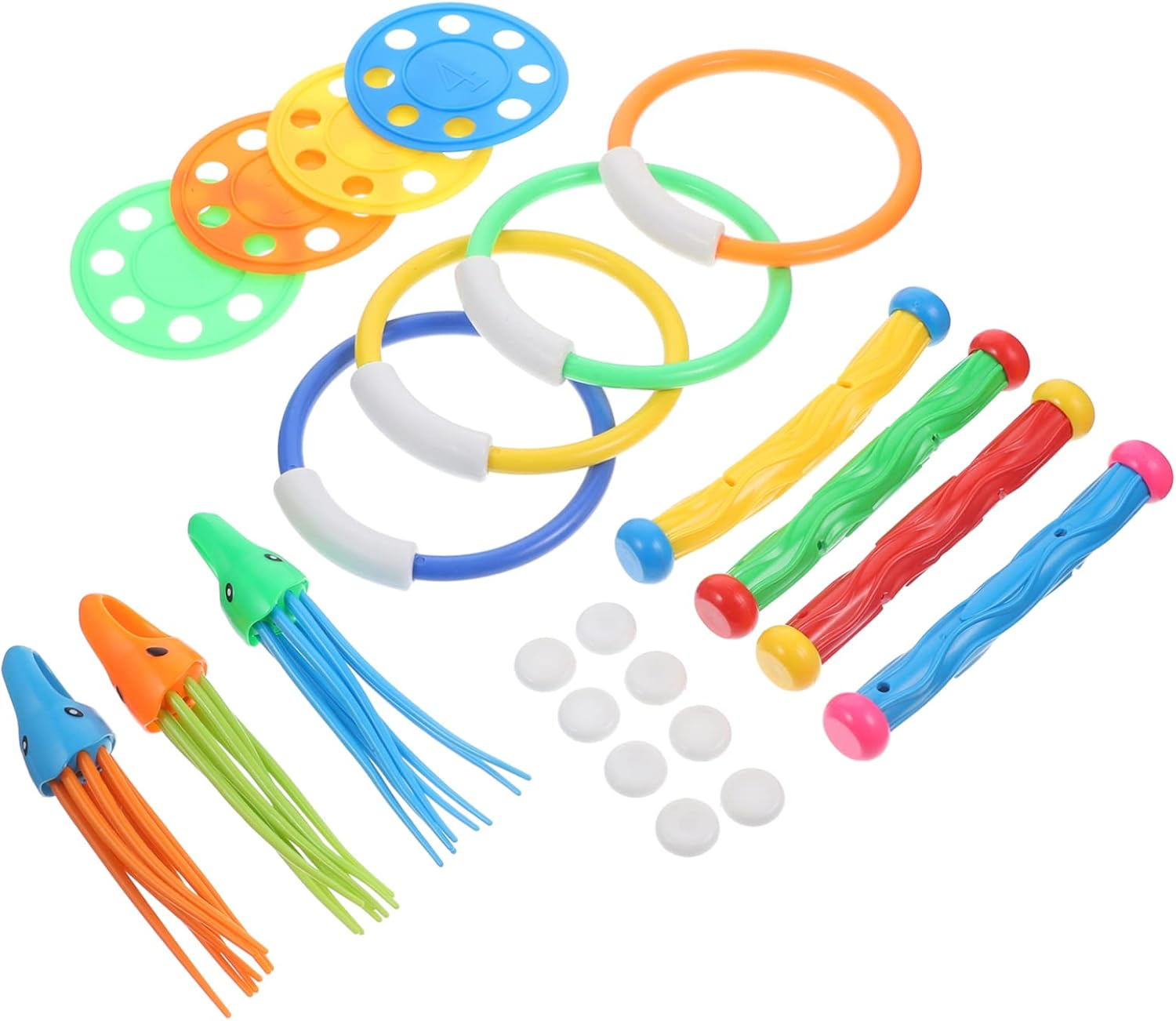 Swimming Pool Toys Kids 15 Piece Set Dive Diving Training Toys for Water Play image number 6