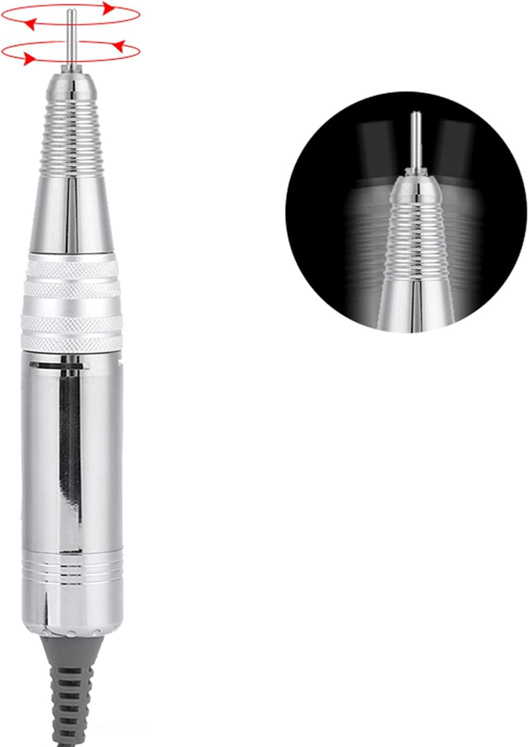 Horoper Electric Nail Drill Replacement Handle, Nail Polish Handpiece, 35000Rpm Electric Nail Polishing Machine Nail Drill Replacement Handle Handle for Nail Polishing Machine image number 4