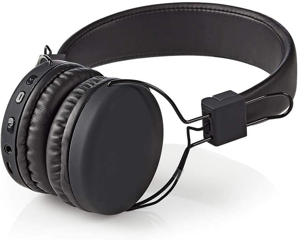 NEDIS Wireless On-Ear Headphones | Maximum Battery Play Time: 15 Hrs | Built-In Microphone | Press Control | Volume Control | Black image number 6