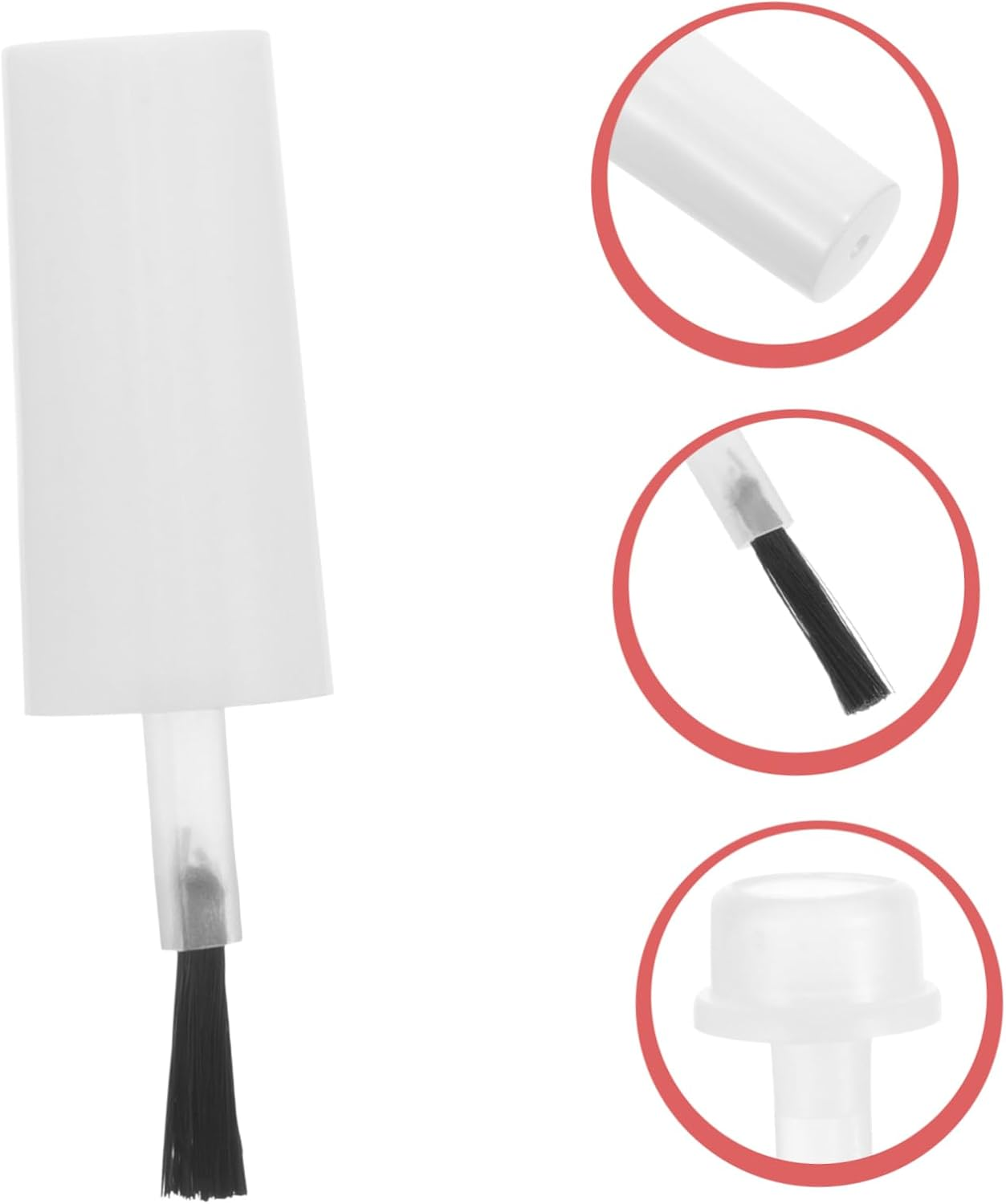 HONITANO 20Pcs Replacement Nail Polish Bottle Caps Brush for Manicure Gel Nail Salon Supplies image number 1