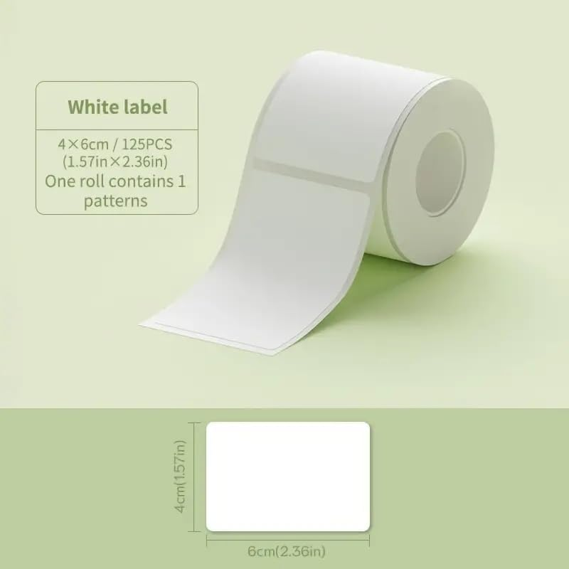 Niimbot Thermal Label Sticker for B1/B21/B3S, White, 40 X 60 Mm (125-Pieces) image number 6