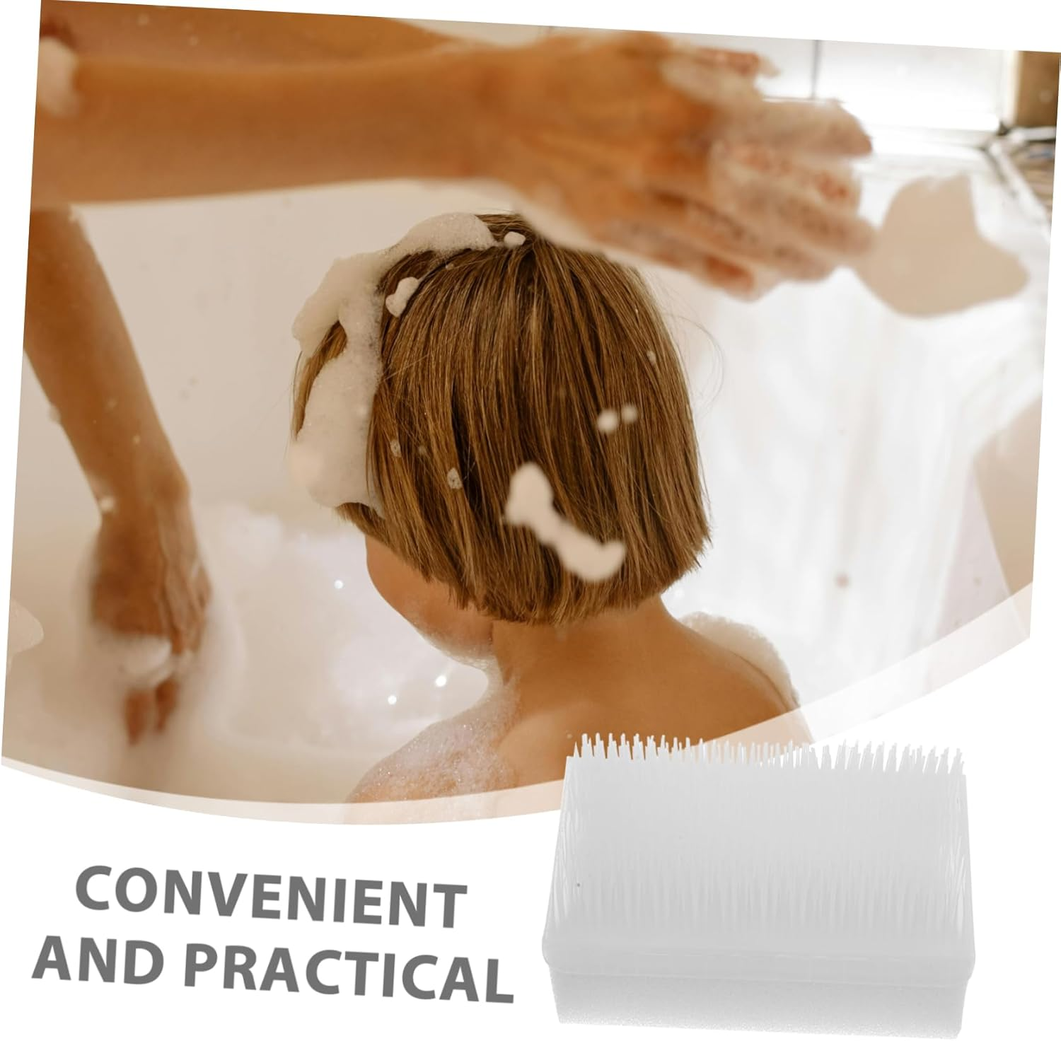 FUNOMOCYA 2Pcs Sensory Pressure Brush Sensory Integration Trainer Wilbarger Brush for Children Calming Effect Bristles image number 1