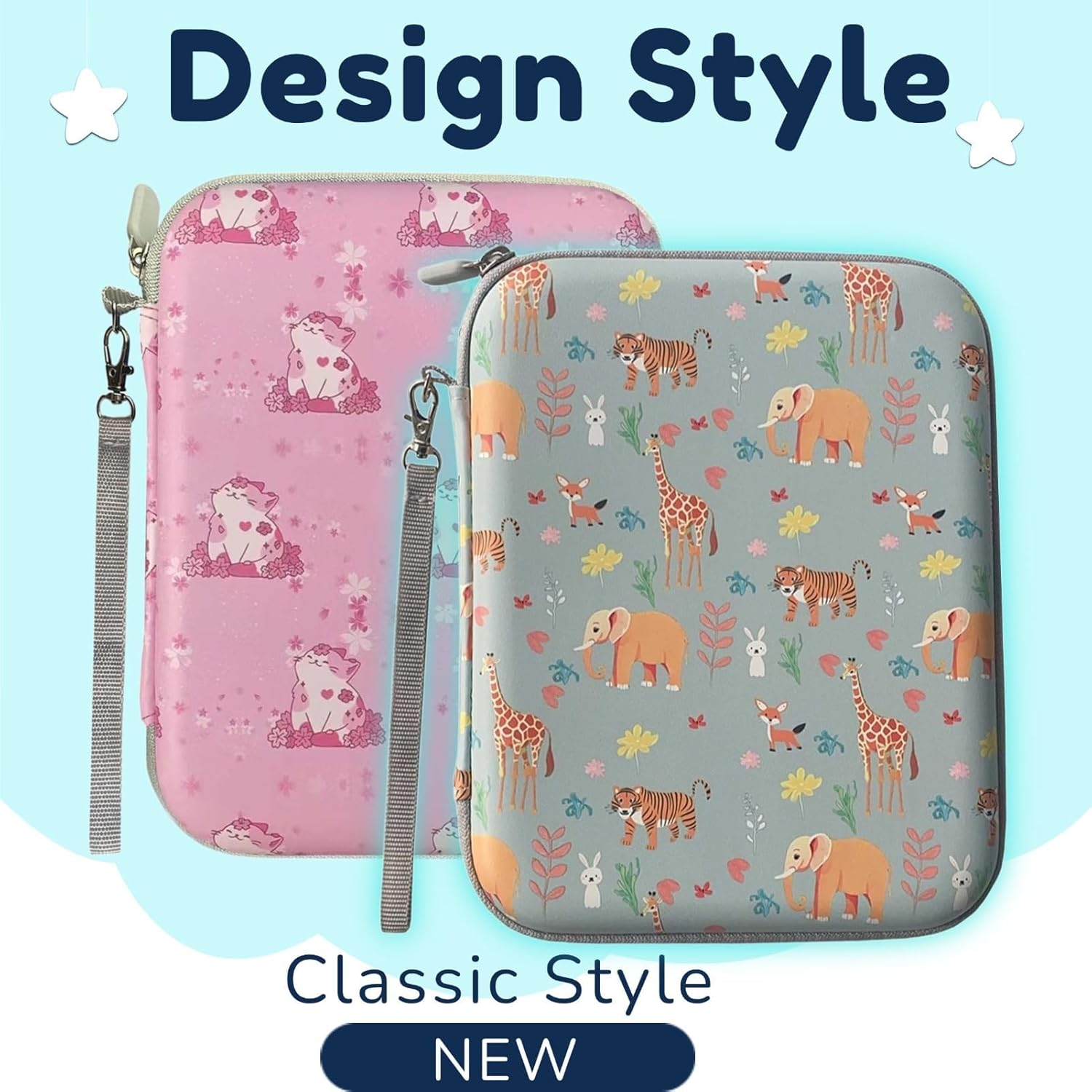 Card Case for Yoto Card Holder Storage Portable Folder with Zipper 80 Pockets Cards Card Binder Fit 2.3 * 3.4 Inch Mini Audiobook Cards Card Binder Holder with Sleeves for Travel (Animal) image number 2