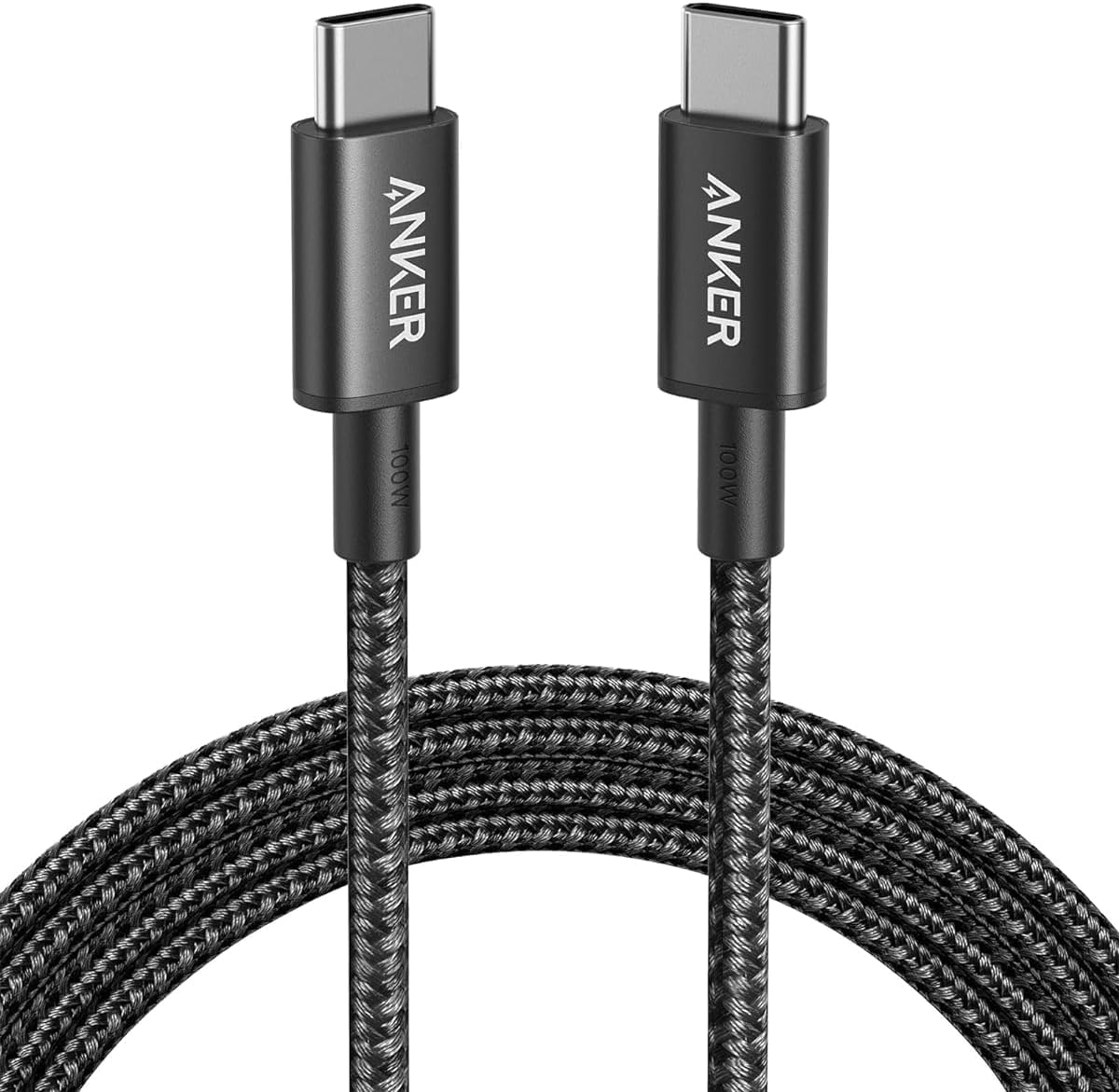 Anker USB C Charger Cable (6Ft 100W), USB 2.0 Type C Charger Fast Charging for Iphone 16/15 / 15Pro / 15Plus / 15Promax Macbook Pro 2020, Ipad Pro 2020, Ipad Air 4, Samsung Galaxy S23+/S23 Ultra image number 4