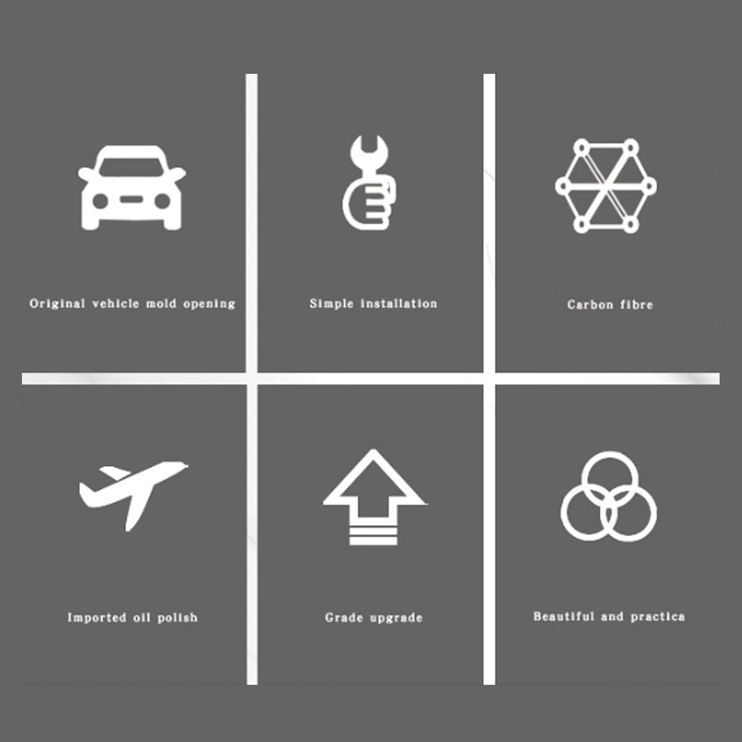 2Pcs Carbon Fiber Side Mirror Covers for Land R LC300 2023 - Easy Inst Ive Accessories image number 6