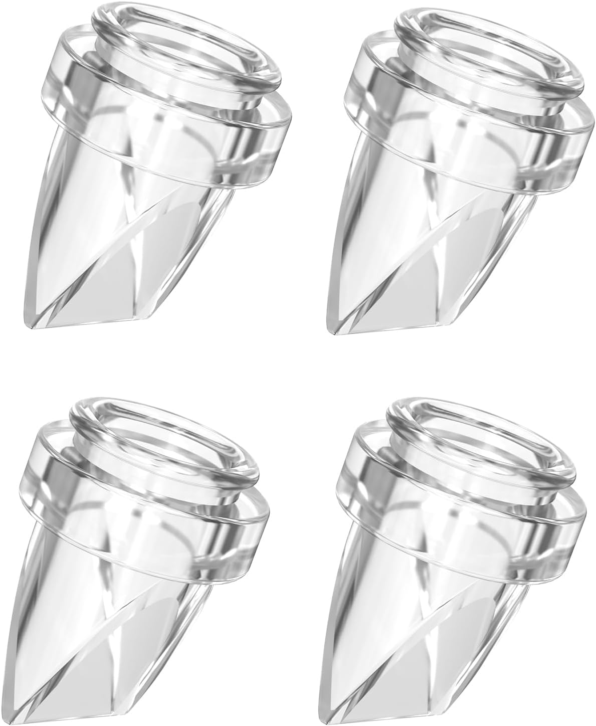 Breast Pump Parts Duckbill Valve Replacement Accessories Portable Compatible with MOMMED Mumgaroo MISSAA Bioby S18 S21 S23 Lansinoh NCVI Nuliie NICEGR Life S32 Eufy E10, 4 Pcs - Flange Insert 15Mm image number 3