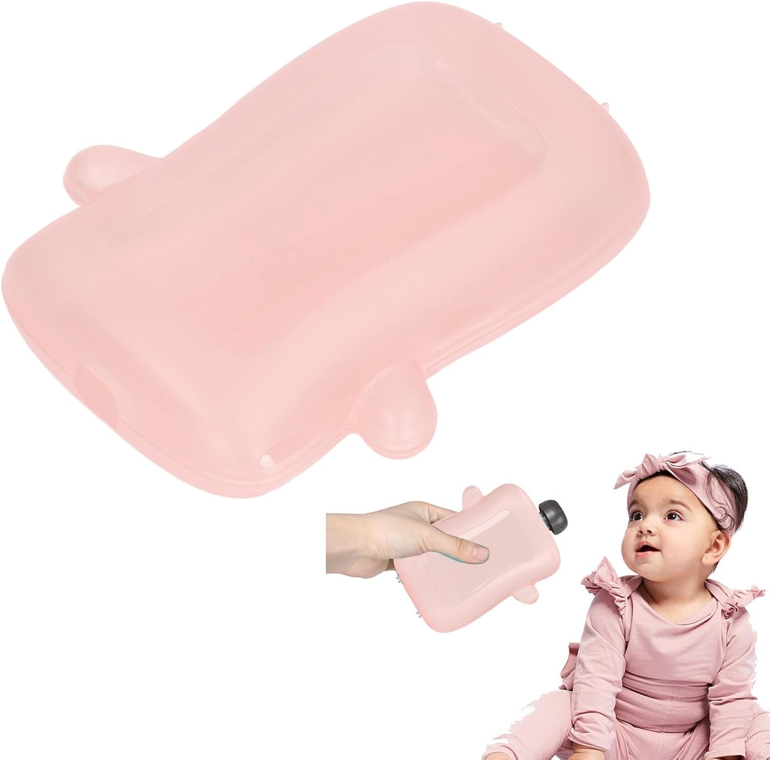 Baby Food Pouch, Squeeze Proof Universal Multipurpose Reusable Pouch Holder, Prevent Messes Support Self Feeding Easy to Grip Safe Adorable Baby Food Yummy Pouch for Toddlers image number 6