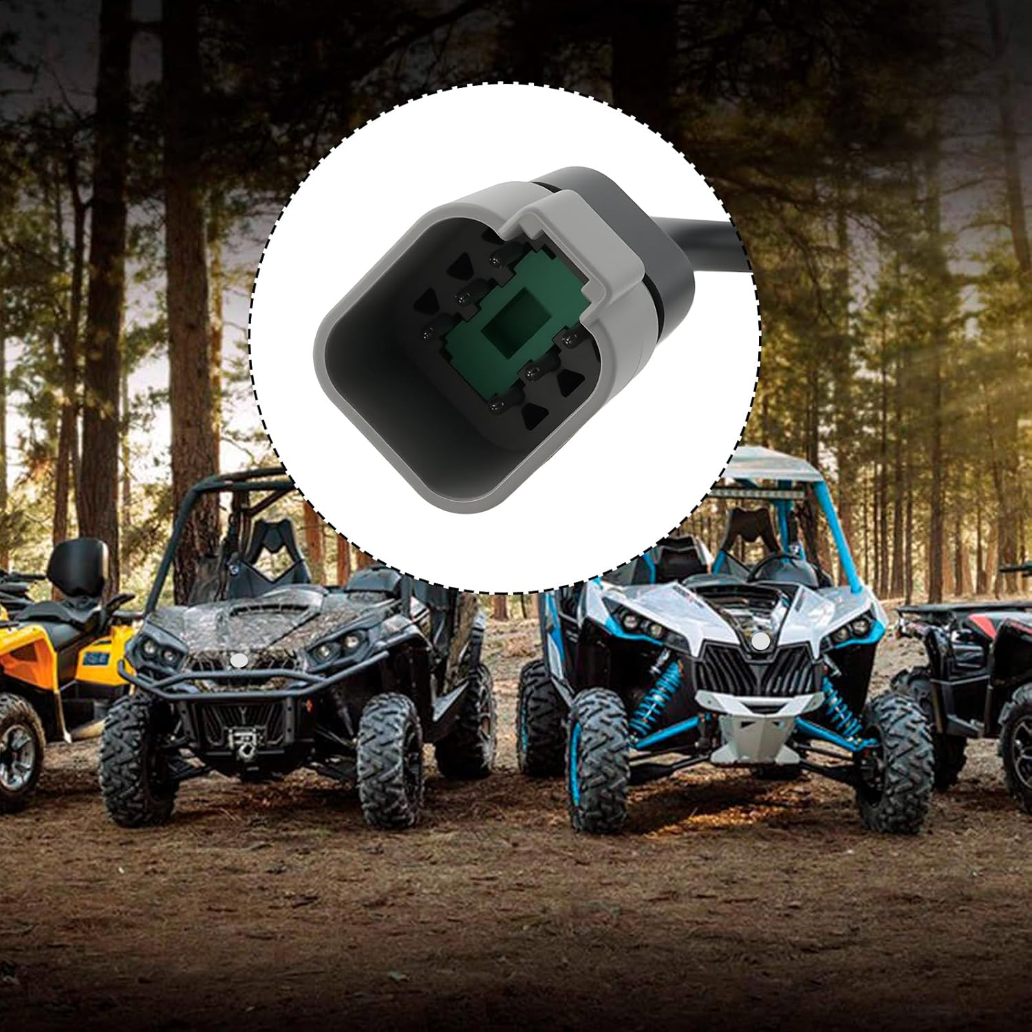 Emsea 6 Pin OBD2 6-Pin to 16-Pin Diagnostic Cable Adapter Compatible with CAN-AM Moto ATV UTV All-Terrain Vehicle image number 3