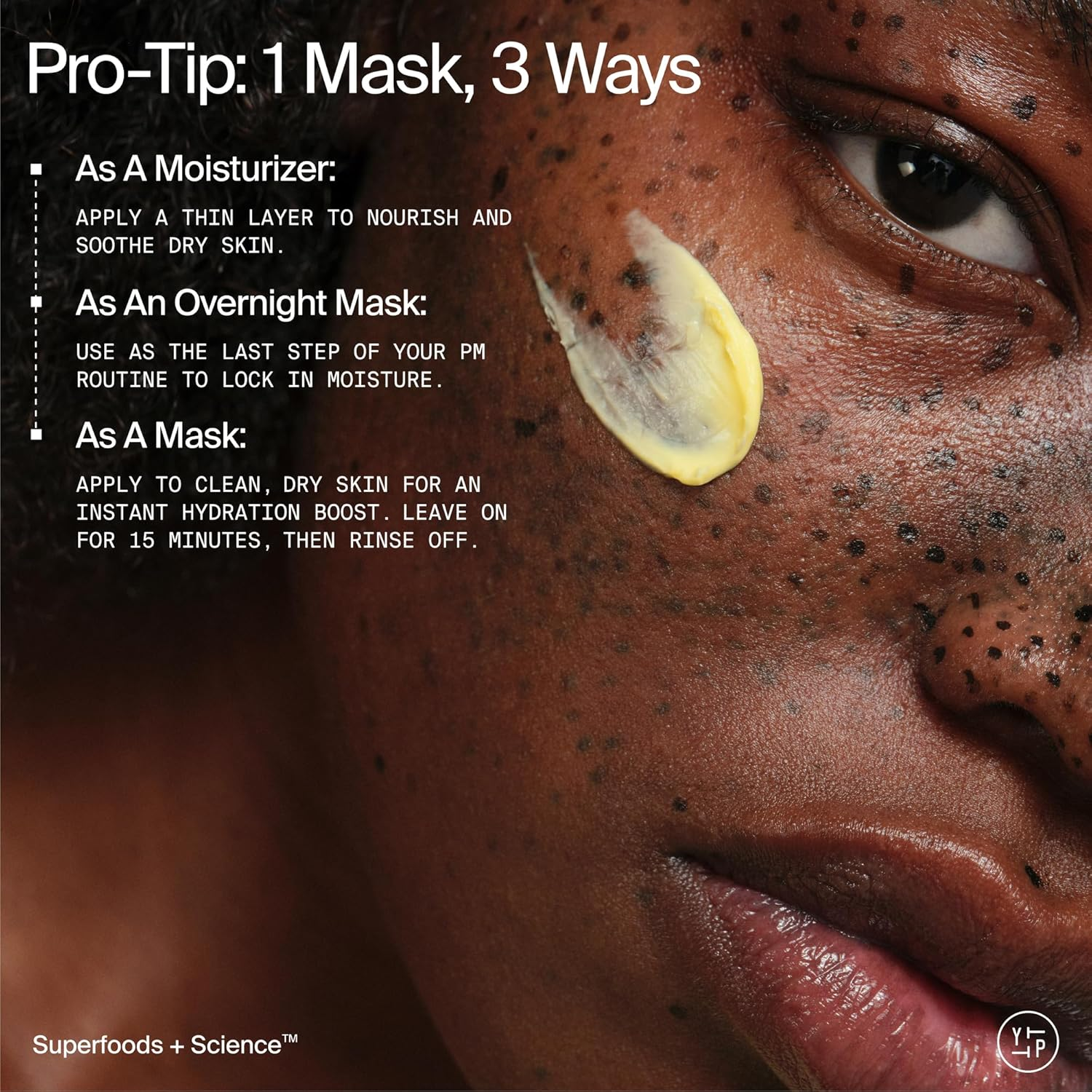 Youth to the People Superberry Dream Mask Travel - Hyaluronic Acid + Vitamin C Face Moisturizer + Overnight Facial Mask, Hydrates + Plumps + Brightens Skin, Evens Skin Tone, for Dry Skin - 0.5 Fl Oz image number 2