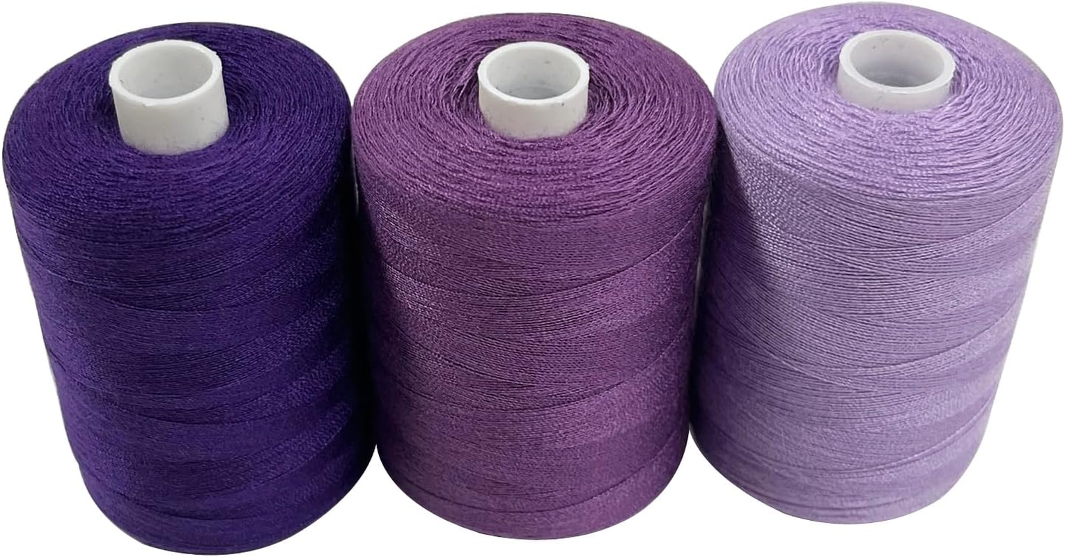 Haobase Sewing Thread Assortment Coil Black 1000 Yards per Spool 40S/2 Polyester Thread Sewing Kit for Hand and Machine Sewing