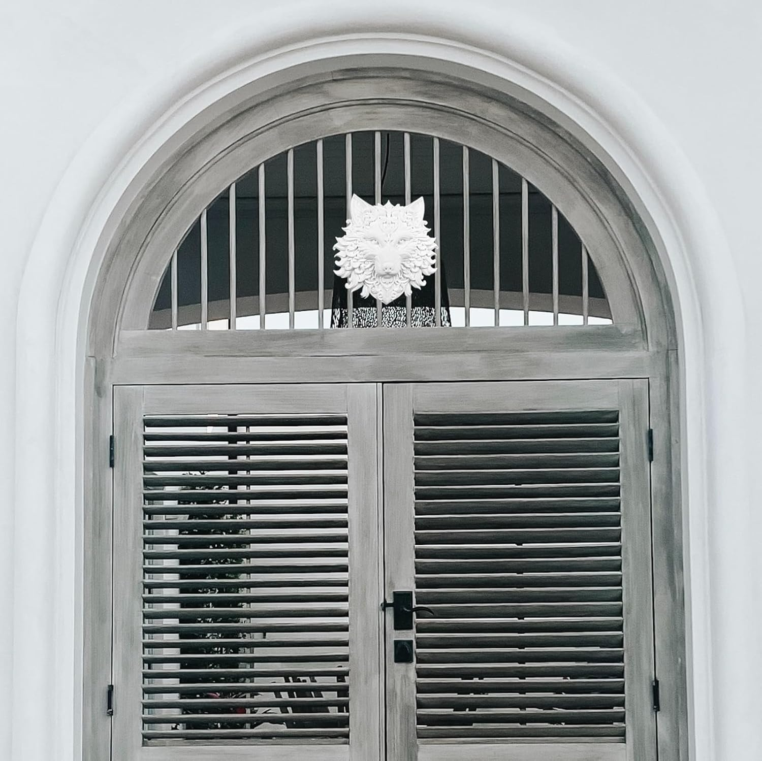 XYQHOAC Wolf Head Resin Molds 3D Animal Silicone Mold Wolf Epoxy Resin Molds Wall Hanging Resin Mold Wolf Head Silicone Molds for Resin Casting DIY Art Crafts Wall Door Decor (White) image number 6