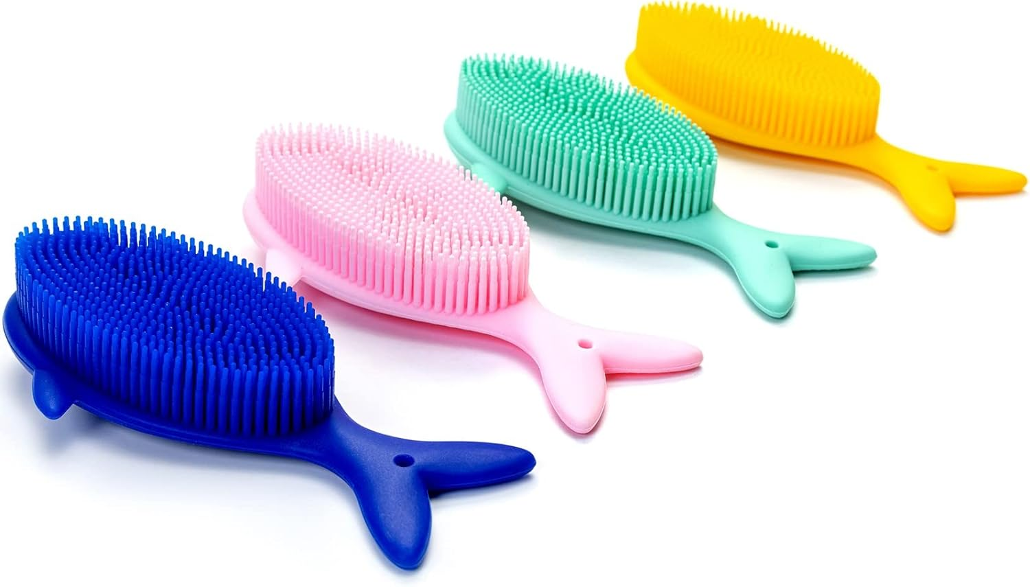 Premium Sensory Brush for Kids or Autism,Soft Silicone Body Scrubber,2 in 1 Sensory Room Occupational Therapy Sensory Brushes,Silicone Loofah,Pets Shower Brush Bath Brush Shampoo Brush