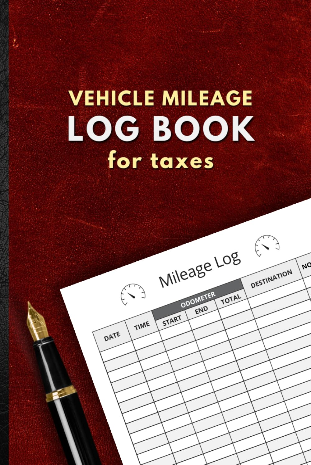 Mileage Log Book for Tax: Mileage Tracking Journal for Tax Purposes or Personal Use / Daily Mileage Record Book for Vehicles - Odometer Tracking ... Truck, or Car Owners in Paperback Format