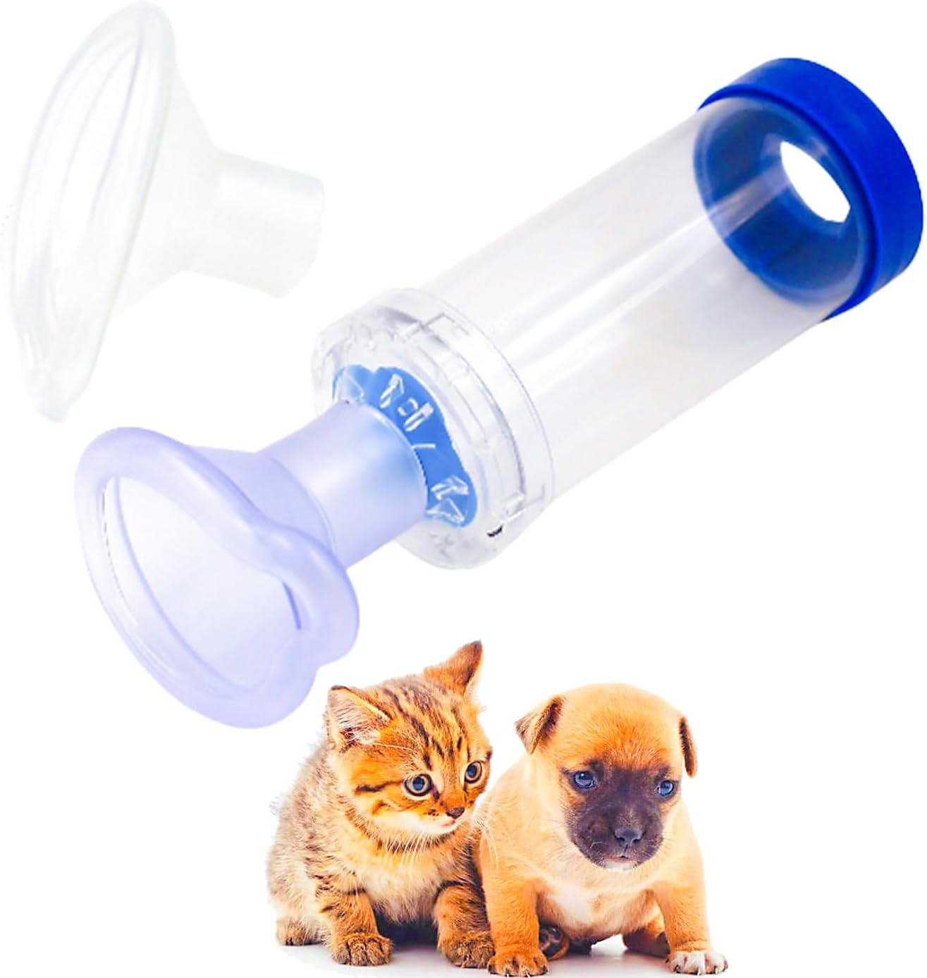 WHELPAW Cat Inhaler Spacer, Aerosol Chamber Inhaler Spacer for Cat'S Breathing & Delivering Medication, Come with 2 Size Masks