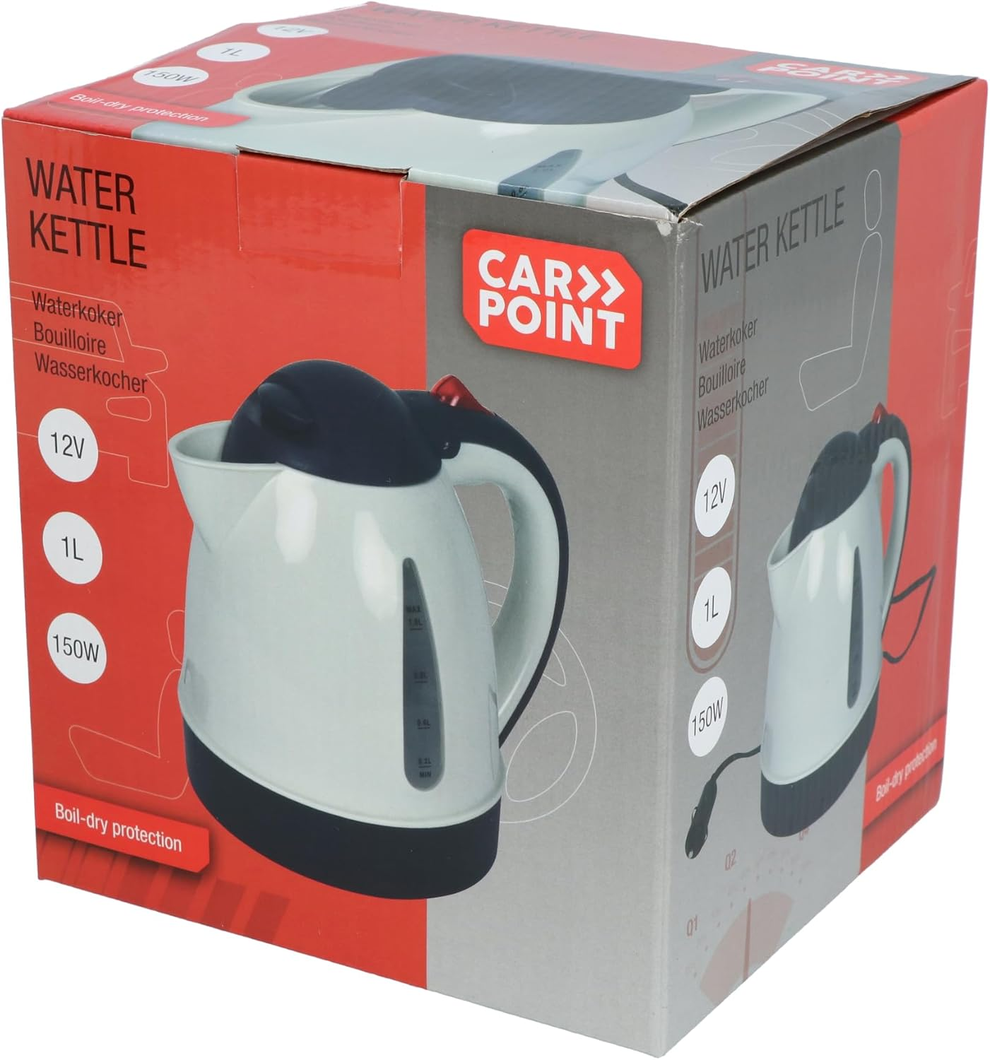 Carpoint - Kettle - 1 Liters - 12V - White