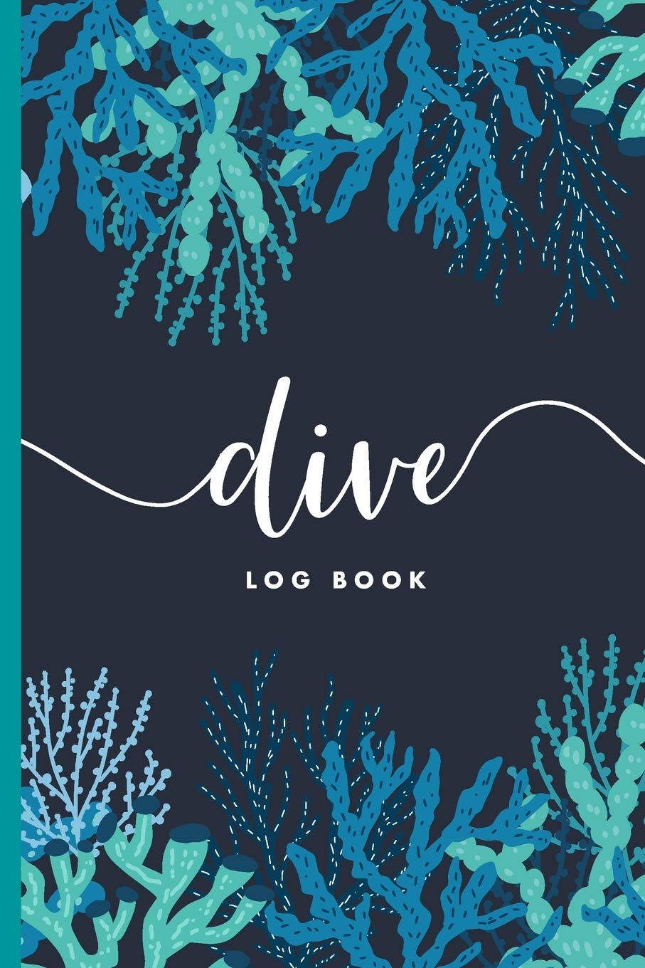 Scuba Diver Log Book: Track & Record 100 Dives with Detailed Data - Nautical Coral Design image number 1