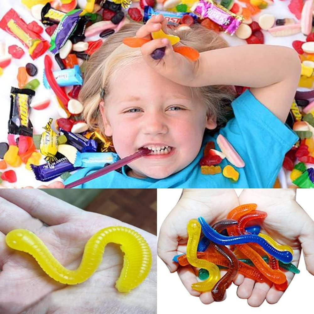 AU Gummie Snake Mold DIY Edible Gummy Snakes Lollies Candy Lolly Silicone Mould Sky Blue