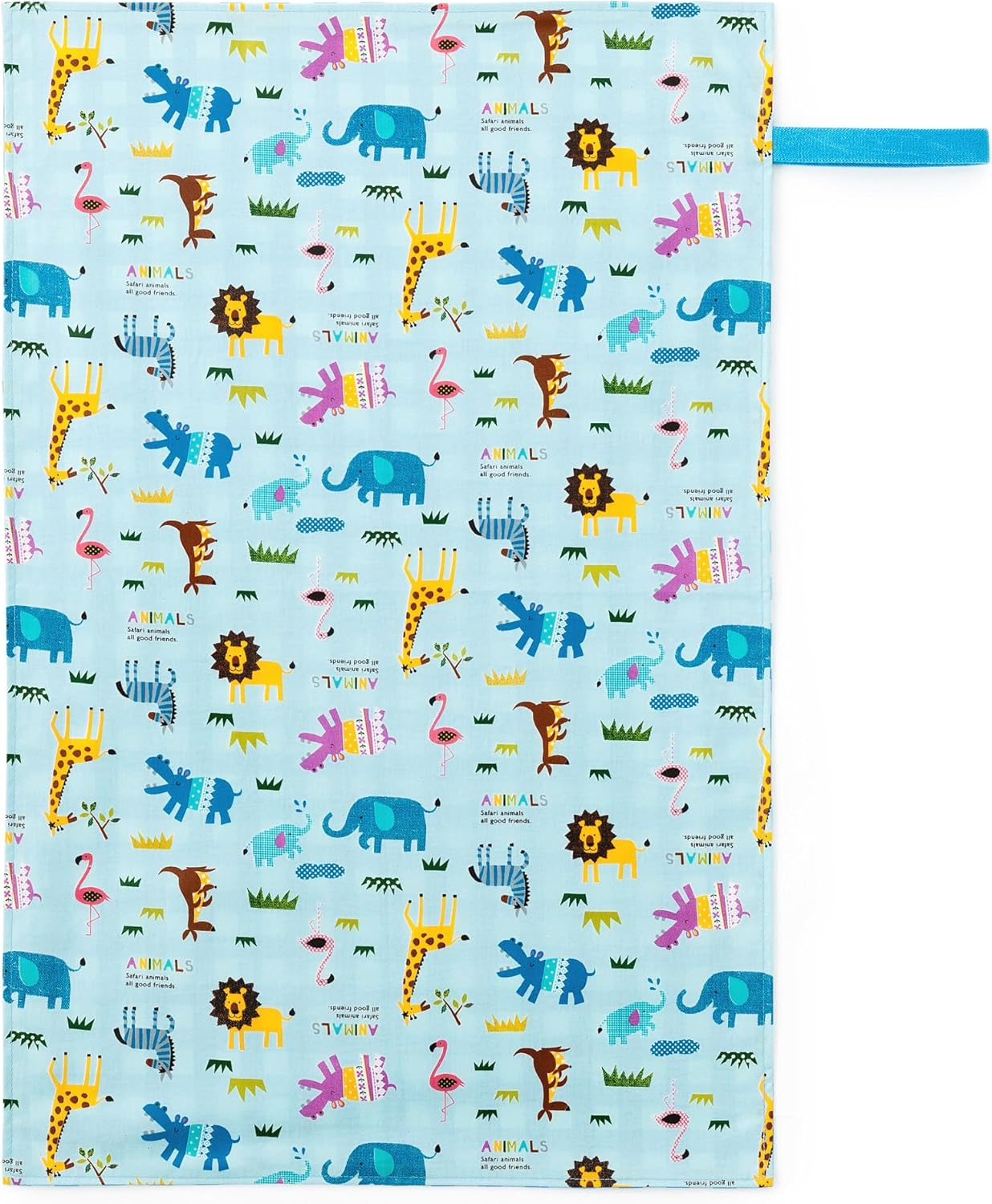 Colorful Candy Style B8001700-BTR Diaper Pouch (Clutch Type), Diaper Changing Sheet, Set of 2, Animal Star image number 3