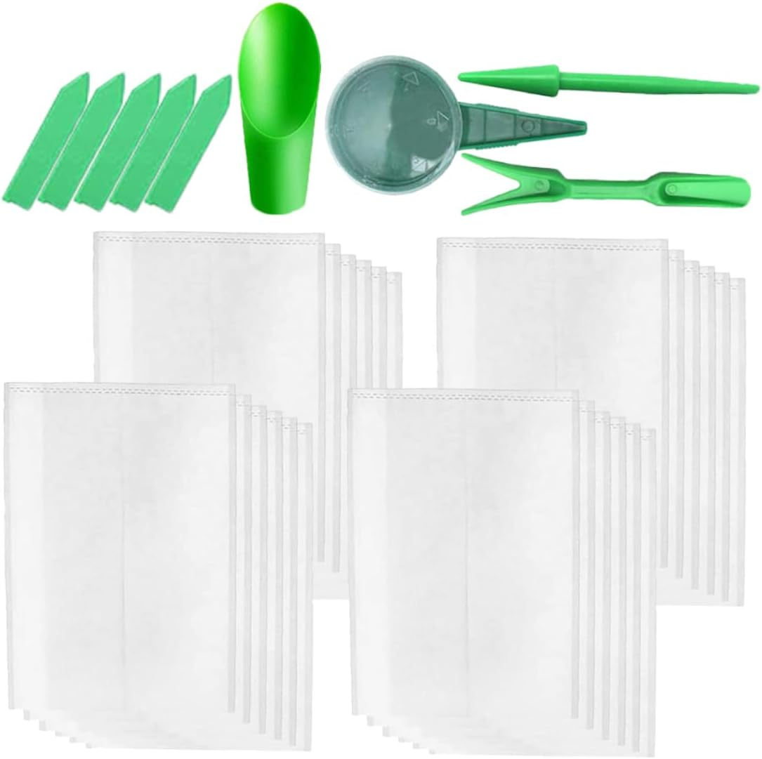 Grow Bags Set 209Pcs Fabric Planters for Plants Non-Woven Nursery Bags Versatile for Gardens