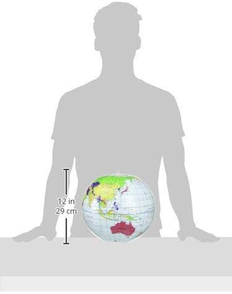 Learning Resources Inflatable 11 Inch Globe, Toy Globe, Detailed Educational Globe, Ages 6+ image number 2