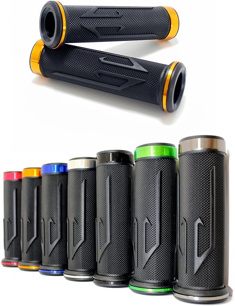 Universal Motorcycle Arrow Rubber Gel Hand Grips for 7/8" 22Mm Handlebar Sports Bike Chopper Cruiser Bike
