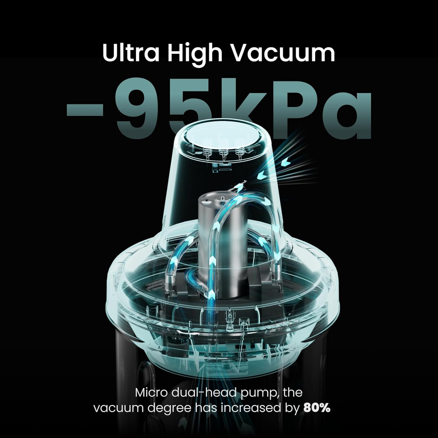 Resiners Resin Bubble Remover,Quickly Remove 99% Bubble within 9 Min,-95Kpa Vacuum Degassing Chamber,Airless Machine for Arts Crafts Jewelry Making image number 1