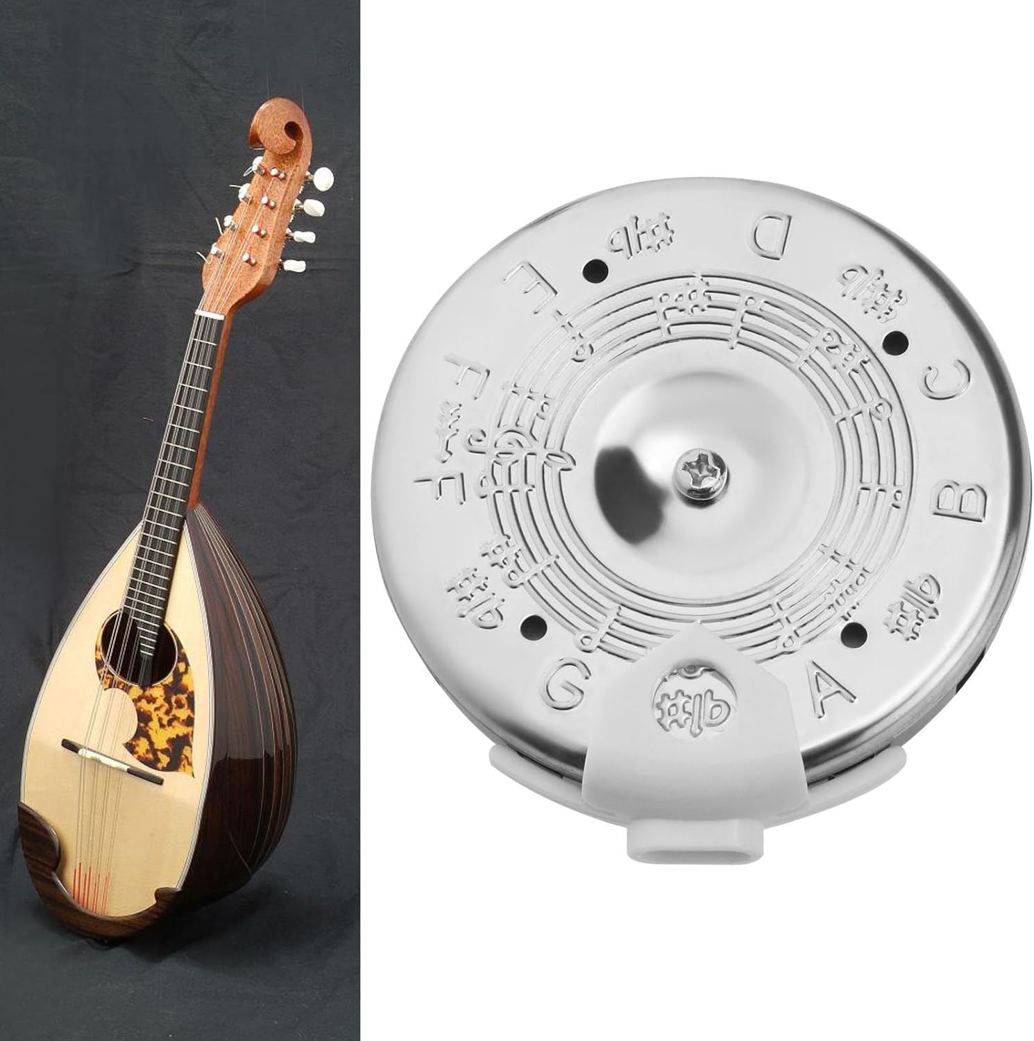 SING F LTD 13 Tone Pitch Pipe Tuner F-F Pitch Pipe Tuning Devices Circular Pitch Pipe Tuner Chromatic Pitch Tuner for Violin Ukulele Guitar Mandolin Banjo Bass image number 2