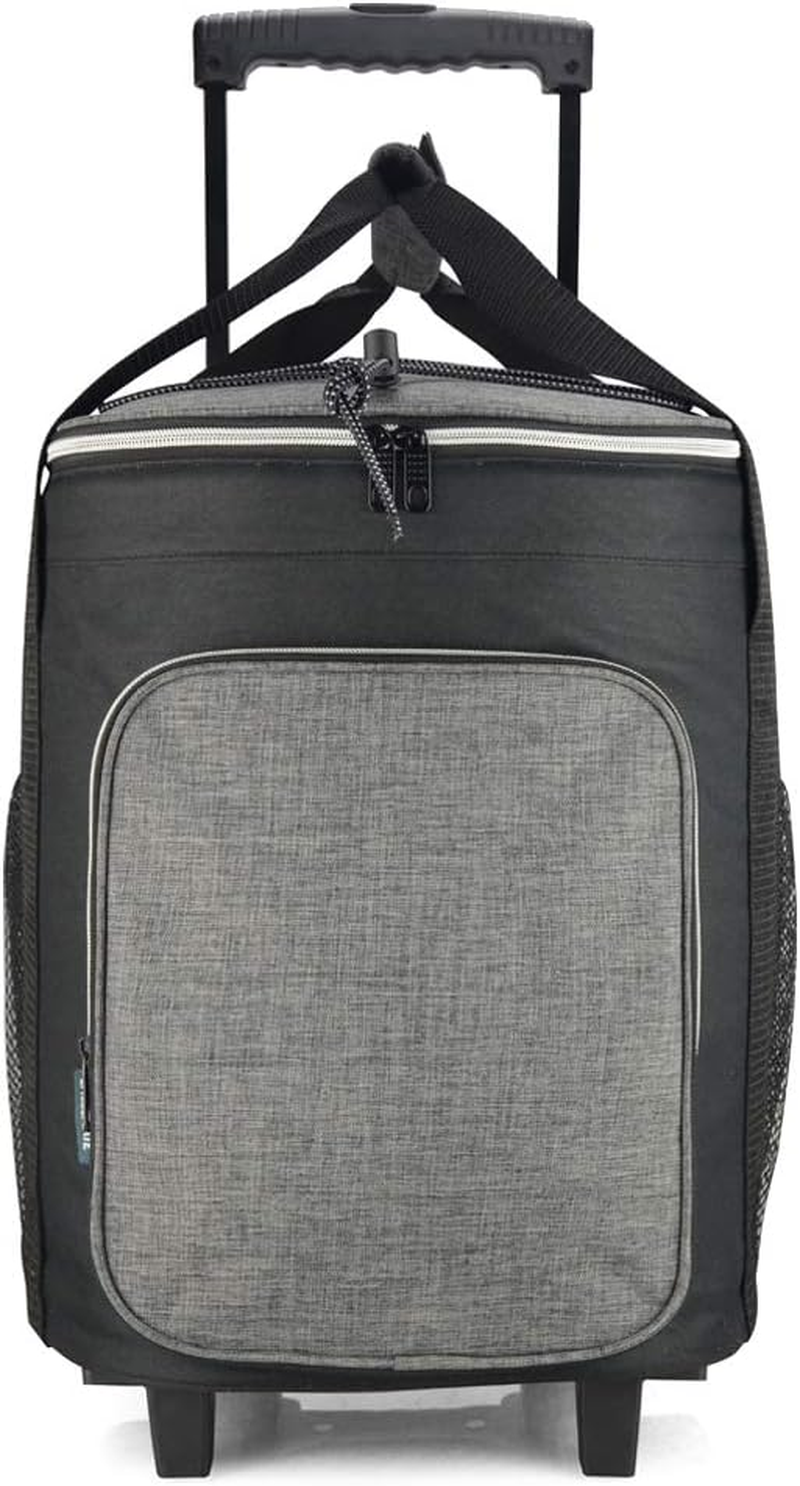 36L Foldable Rolling Picnic Cooler Bags Wheeled Outdoor Cooler Bags on Wheels