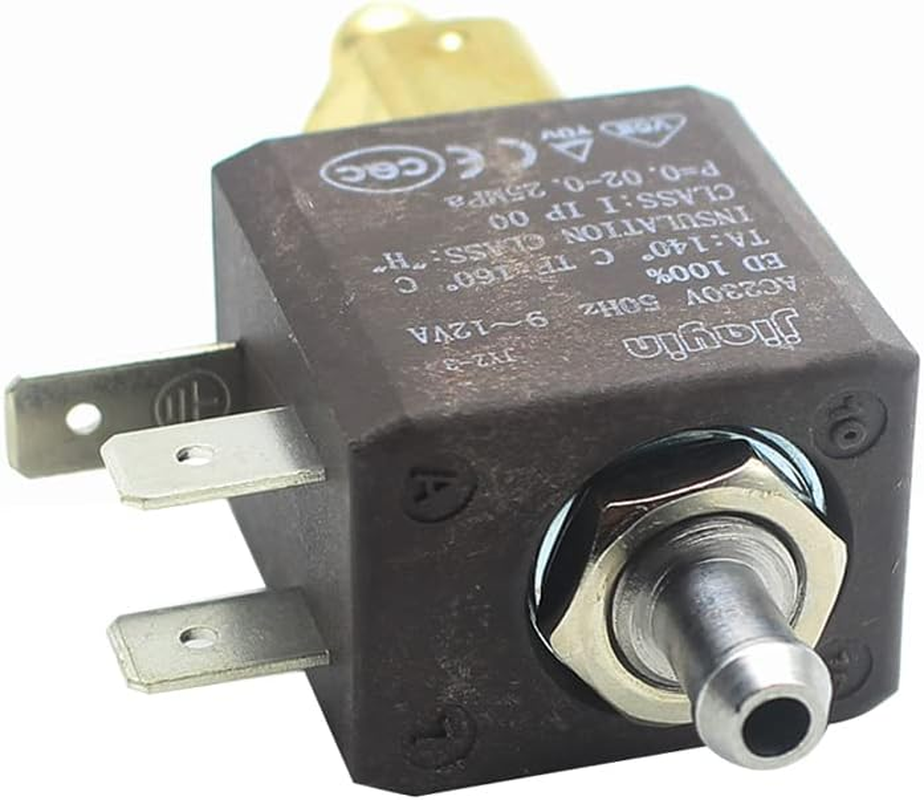 JIAYIN JYZ-3 Normally Open N/O 2/2 Way AC 230V Cannula Brass Coffee Makers Steam Air Water Electric Solenoid Valve Inlet Valve image number 6