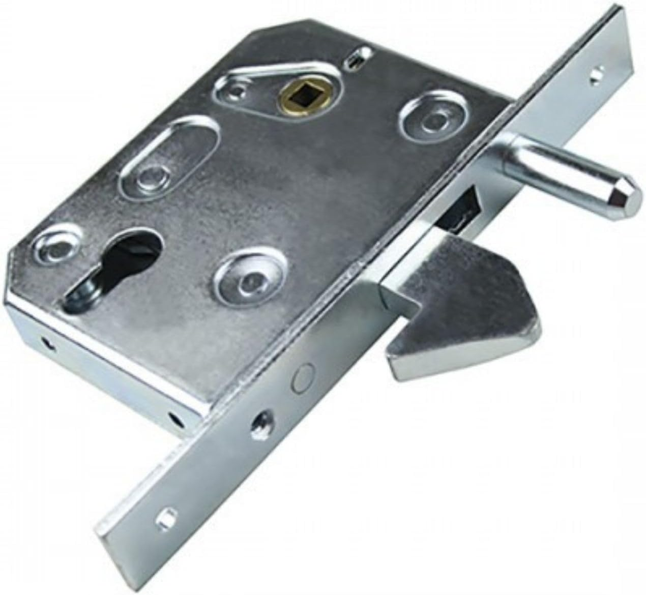 DOJA Industrial Sliding Door Hook Lock 60 Mm 1 Unit Lock Box Sliding Gate Mortice Lock for Door with Guide Screw Hook Latch Lock Sliding Door Lock Hook Latch Lock image number 3