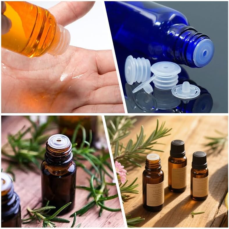 25 Pcs Bottle Adapter, Reusable Replacement Glass Plug Bottles for Salt Pot Oral Dispensers Flower Pots Liquid image number 2