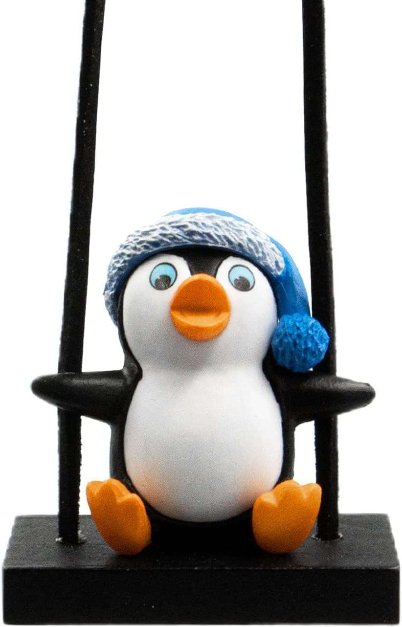 Cute Swinging Penguin Car Pendant Decoration - Mirror Hanging Decor image number 3