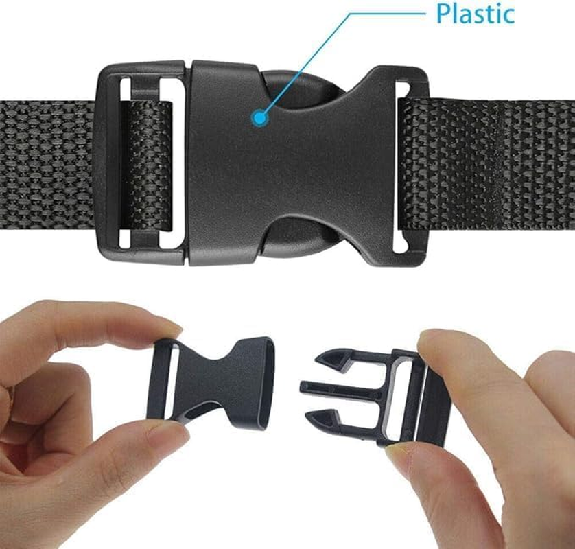 20 Pcs Plastic Quick Side Release Buckle Clip Adjustable Parachute Buckle Fit for 1Inch Webbing Straps for Bracelets Backpack Tactical Bag and Gear image number 3