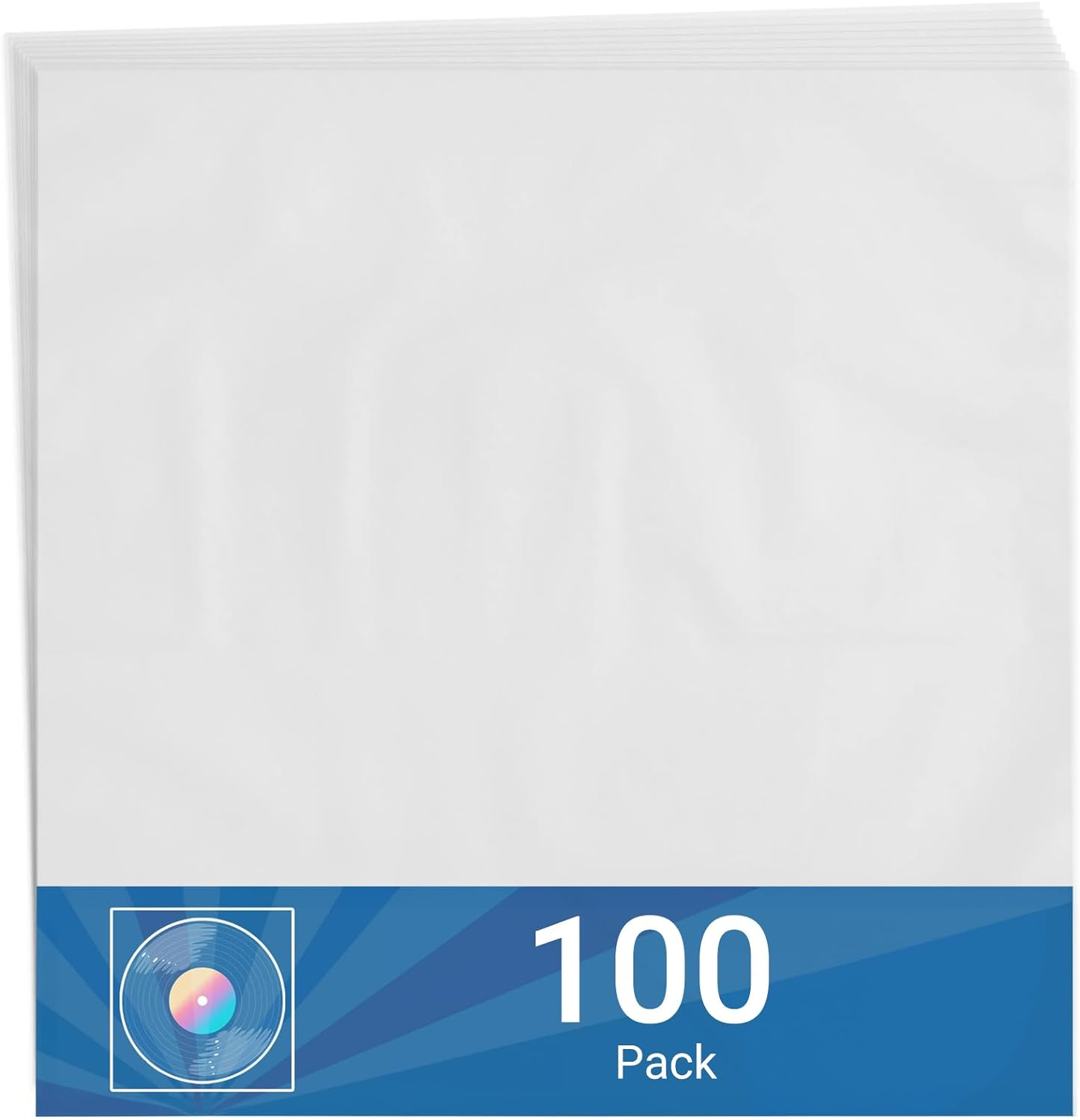 Ixtra Vinyl Record Outer Sleeves - LP Record Sleeves Album Covers. Clear Premium Vinyl Record and Acid-Free LP Sleeves for 12-Inch Single & Double LP Album Covers Records - 3Mil Thick (100 Pack) image number 2